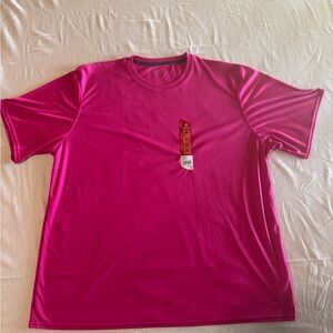 bcg Pink Short Sleeve Tee Moisture-Wicking Crew Neck